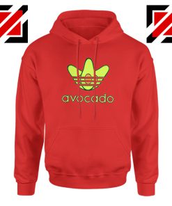 Adidas Avocado Parody Red Hoodie