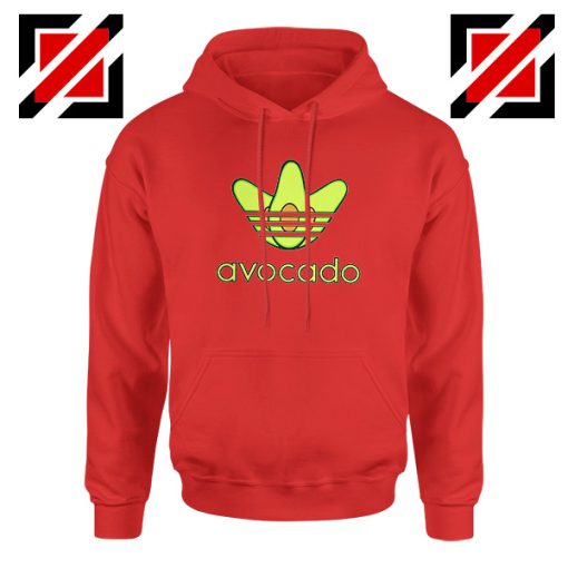 Adidas Avocado Parody Red Hoodie