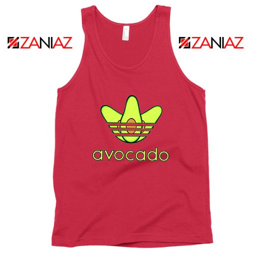 Adidas Avocado Parody Red Tank Top