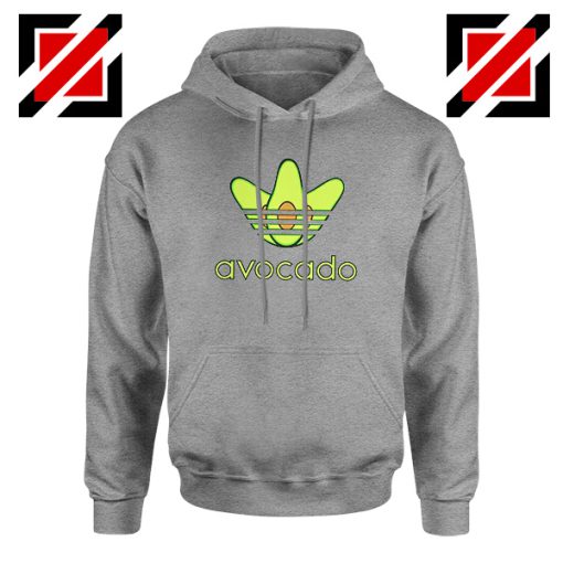 Adidas Avocado Parody Sport Grey Hoodie