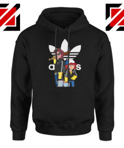 Adidas Parody Stranger Things Black Hoodie