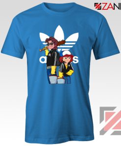 Adidas Parody Stranger Things Blue Tshirt