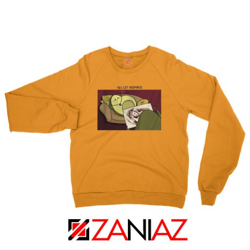 Avocado Titanic Rose Paint Orange Sweatshirt