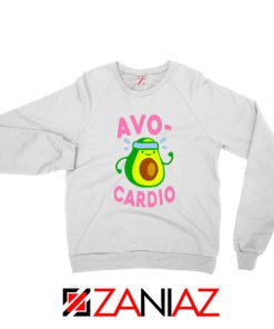 Avocardio Exercise White Sweatshirt