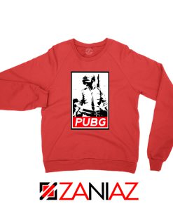 Best PUBG Printed Red Sweatshirt