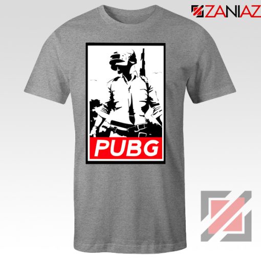 Best PUBG Printed Sport Grey Tshirt