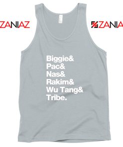 Biggie 2 Pac Nas Rakim Wu Tang Tribe Sport Grey Tank Top