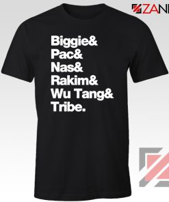 Biggie 2 Pac Nas Rakim Wu Tang Tribe Tshirt