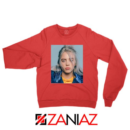 Billie Eilish Girl Star Red Sweatshirt