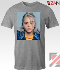 Billie Eilish Girl Star Sport Grey Tshirt