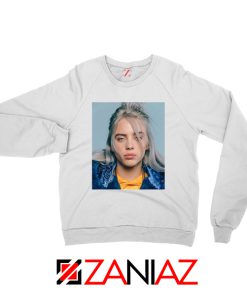 Billie Eilish Girl Star White Sweatshirt