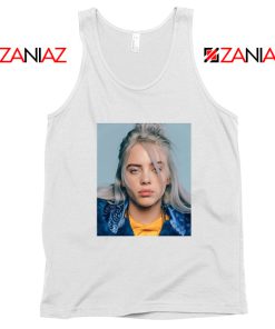 Billie Eilish Girl Star White Tank Top