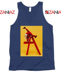 Billie Eilish Tour Navy Blue Tank Top