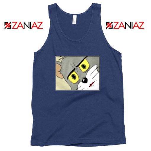 Buy Tom Meme Navy Blue Tank Top