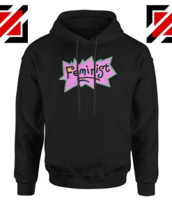 Cheap Feminist Rugrats Black Hoodie