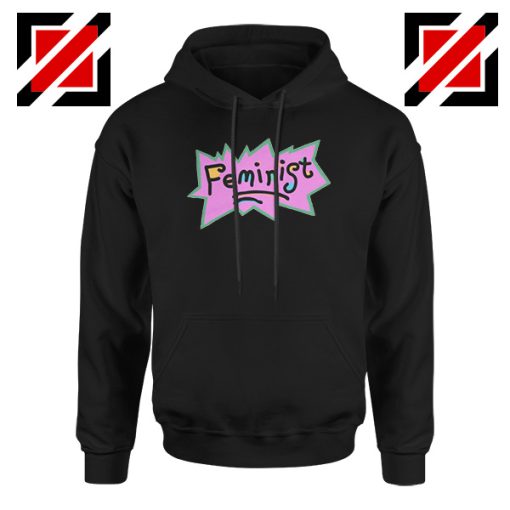 Cheap Feminist Rugrats Black Hoodie