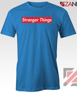 Cheap Stranger Things Parody Blue Tshirt