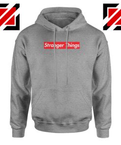 Cheap Stranger Things Parody Sport Grey Hoodie