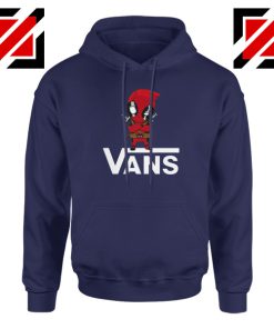 Cheap Van Deadpool Navy Blue Hoodie