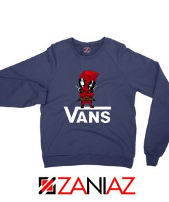 Cheap Van Deadpool Navy Blue Sweatshirt