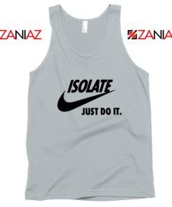 Coronavirus Isolate Parody Nike Sport Grey Tank Top