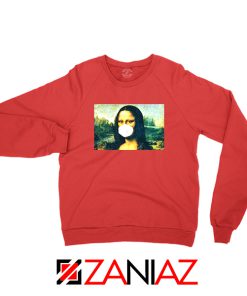 Coronavirus Mona Lisa Red Sweatshirt