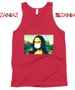 Coronavirus Mona Lisa Red Tank Top