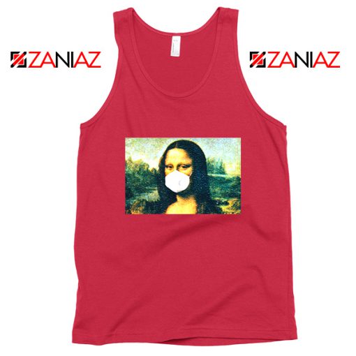 Coronavirus Mona Lisa Red Tank Top