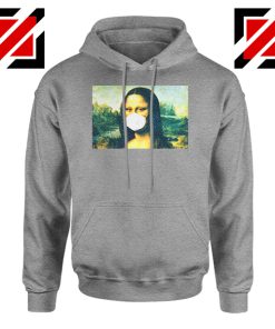 Coronavirus Mona Lisa Sport Grey Hoodie