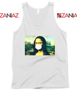 Coronavirus Mona Lisa White Tank Top