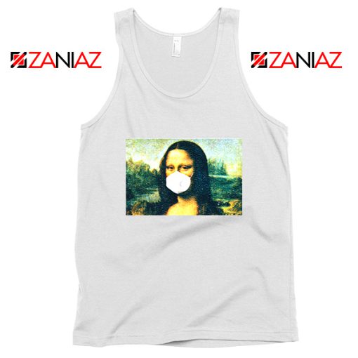 Coronavirus Mona Lisa White Tank Top