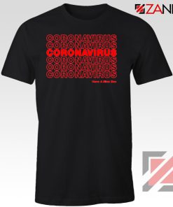 Coronavirus Repeating Black Tshirt