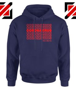 Coronavirus Repeating Navy Blue Hoodie