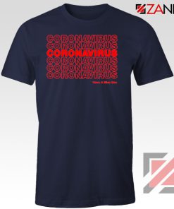 Coronavirus Repeating Navy Blue Tshirt