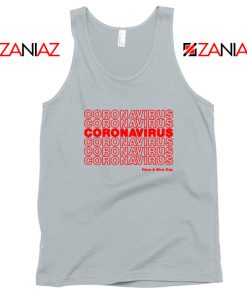 Coronavirus Repeating Sport Grey Tank Top