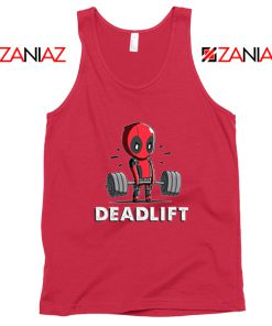 Deadpool Deadlift Red Tank Top