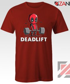 Deadpool Deadlift Red Tshirt