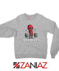 Deadpool Deadlift Sport Grey Sweatshirt