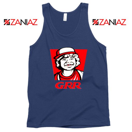 Dustin GRR Parody Navy Blue Tank Top