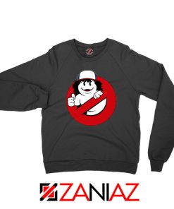 Dustin Ghostbusters Parody Black Sweatshirt