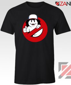 Dustin Ghostbusters Parody Black Tshirt