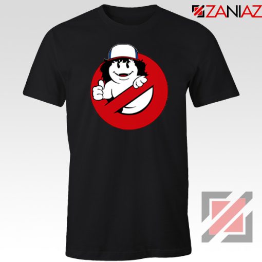 Dustin Ghostbusters Parody Black Tshirt