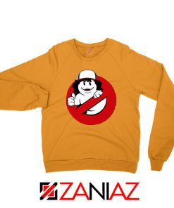 Dustin Ghostbusters Parody Orange Sweatshirt