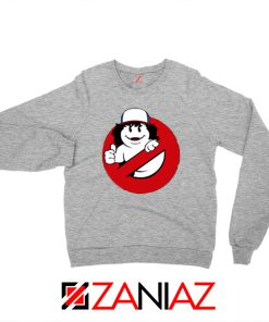Dustin Ghostbusters Parody Sport Grey Sweatshirt
