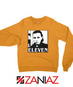 Eleven Stranger Things Graphic Orange Sweatshirt