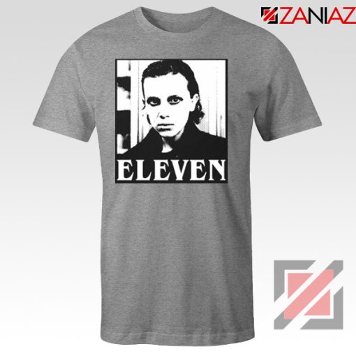 Eleven Stranger Things Graphic Sport Grey Tshirt