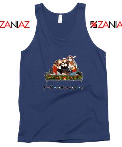 Friends Stranger Things Navy Blue Tank Top