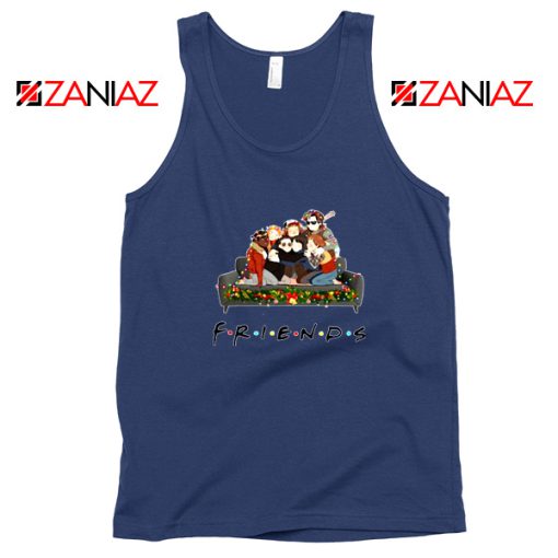 Friends Stranger Things Navy Blue Tank Top