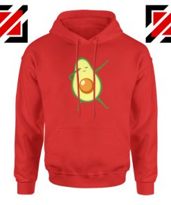 Funny Dabbing Avocado Red Hoodie