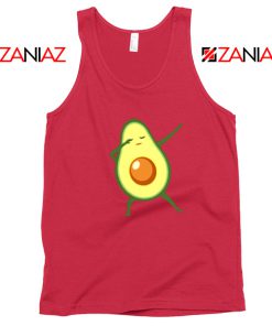 Funny Dabbing Avocado Red Tank Top